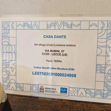 Casa Dante Deliziosa Casa A Due Passi Dal Centro * Lecce